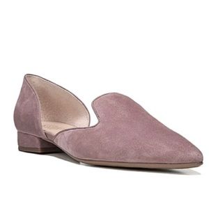 Franco Sarto pink suede flats